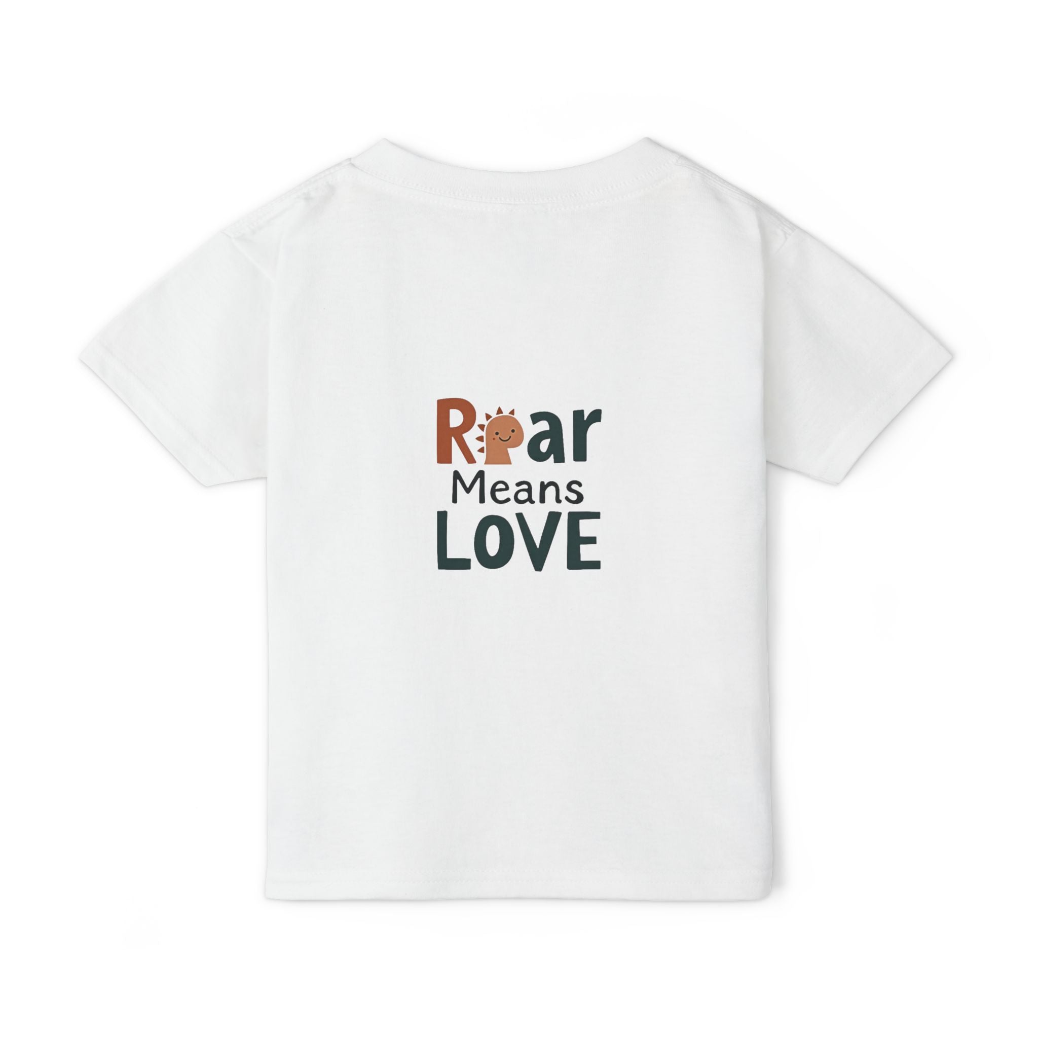 Wild and Free Toddler T-Shirt – Cute Adventure Kids Tee | “Roar Means Love” Back Print | Soft Cotton Shirt for Toddlers