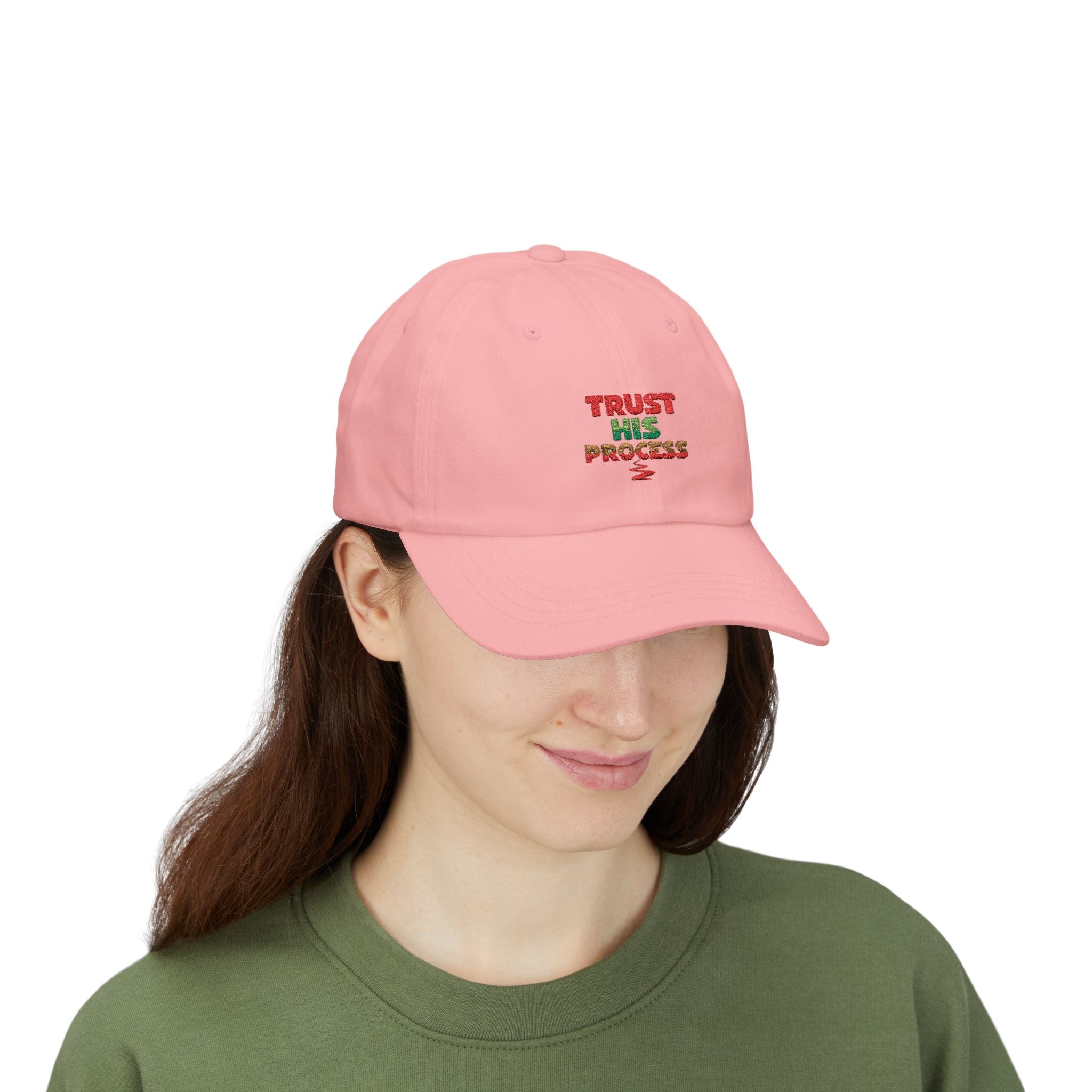Trust His Process Dad Cap – Faith-Inspired Everyday Hat | Adjustable Cotton Baseball Cap