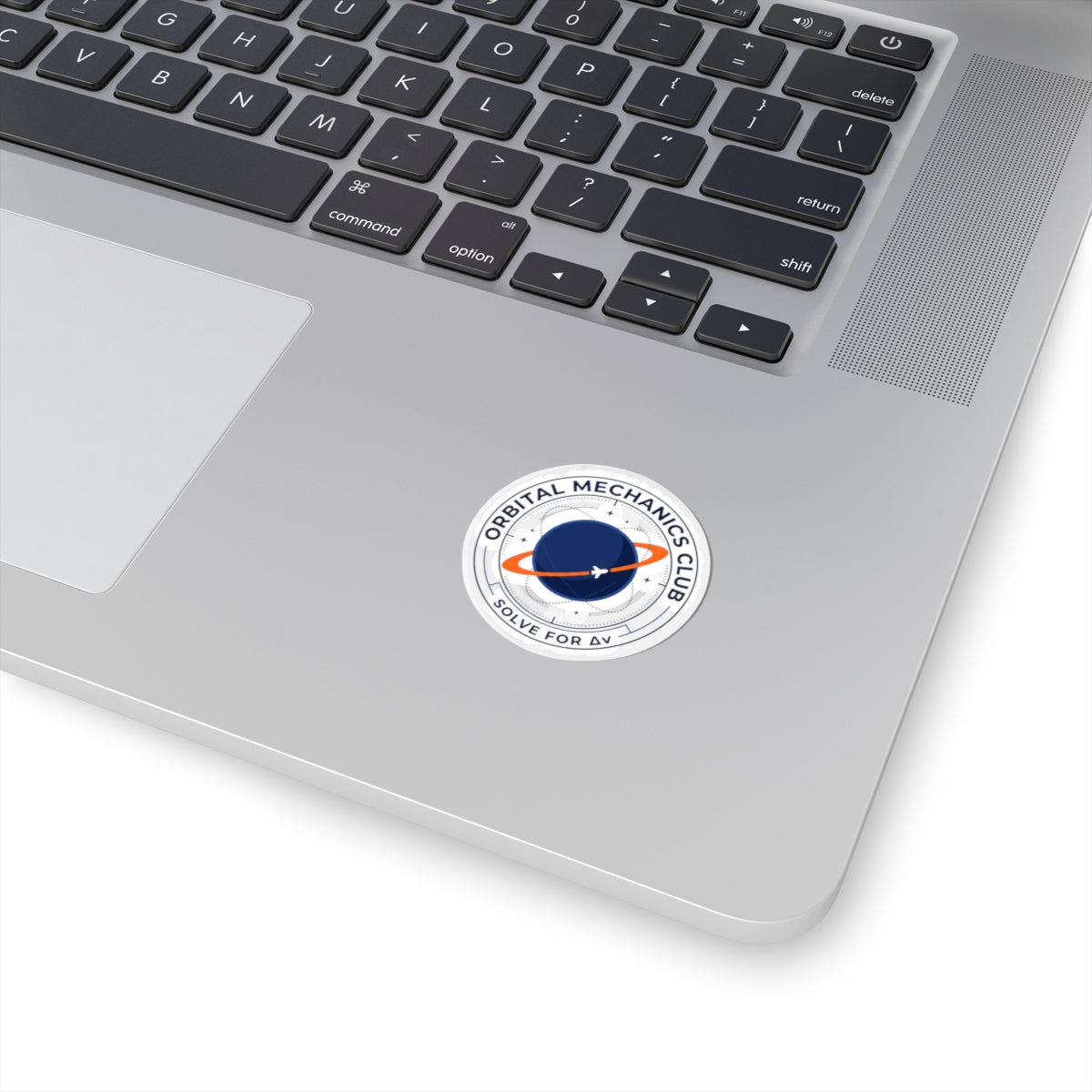 Orbital Mechanics Club Mission Patch Sticker – Space Rocket Decal | Astronomy & STEM Graphic | Science Nerd Sticker