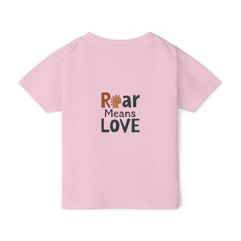 Wild and Free Toddler T-Shirt – Cute Adventure Kids Tee | “Roar Means Love” Back Print | Soft Cotton Shirt for Toddlers