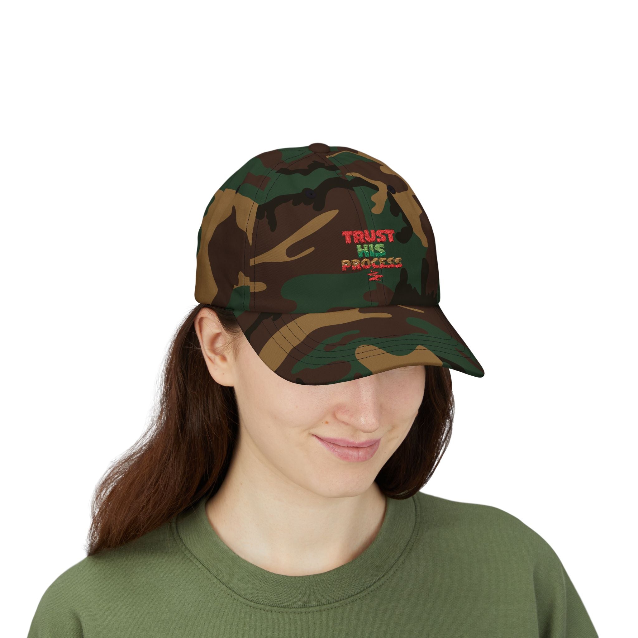 Trust His Process Dad Cap – Faith-Inspired Everyday Hat | Adjustable Cotton Baseball Cap