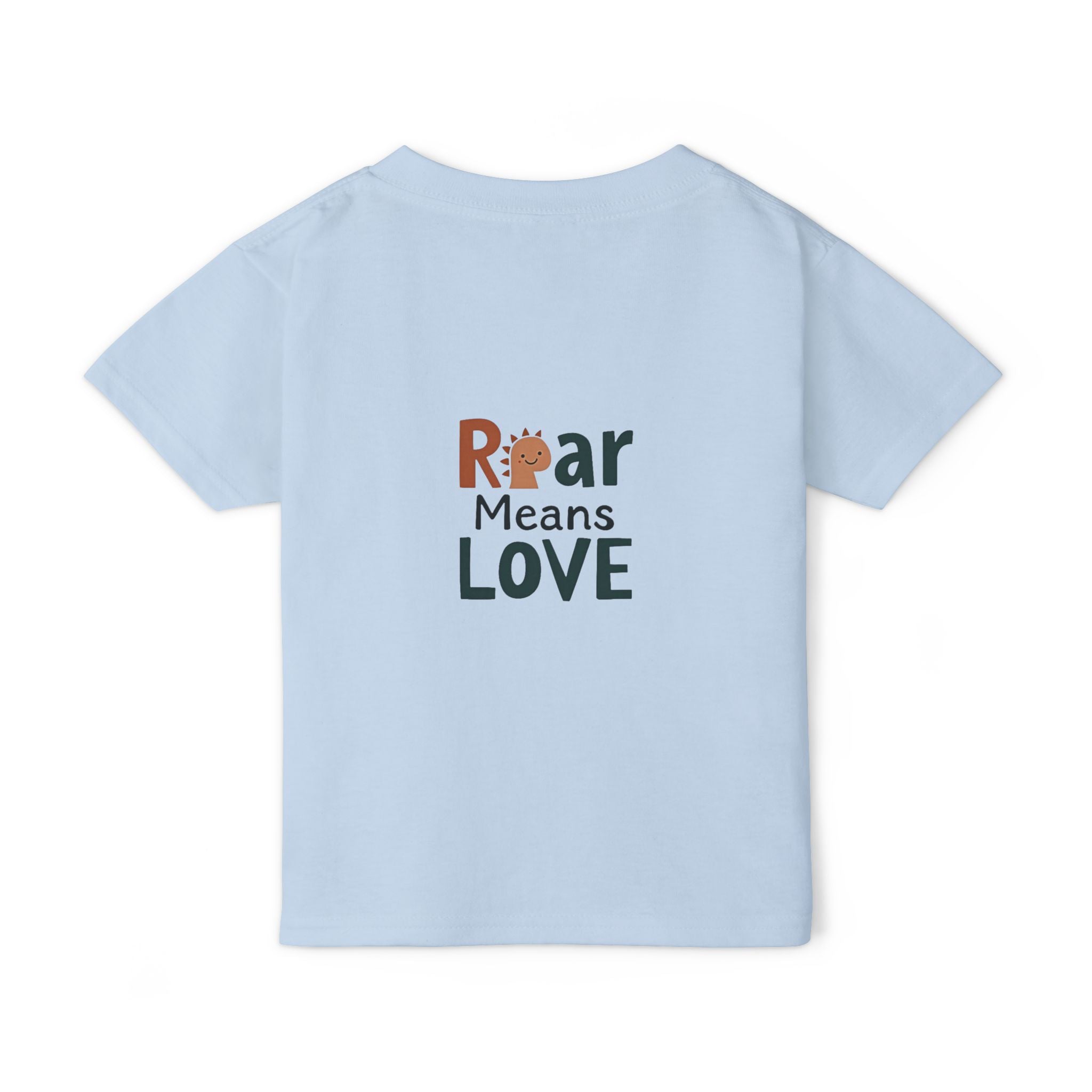 Wild and Free Toddler T-Shirt – Cute Adventure Kids Tee | “Roar Means Love” Back Print | Soft Cotton Shirt for Toddlers