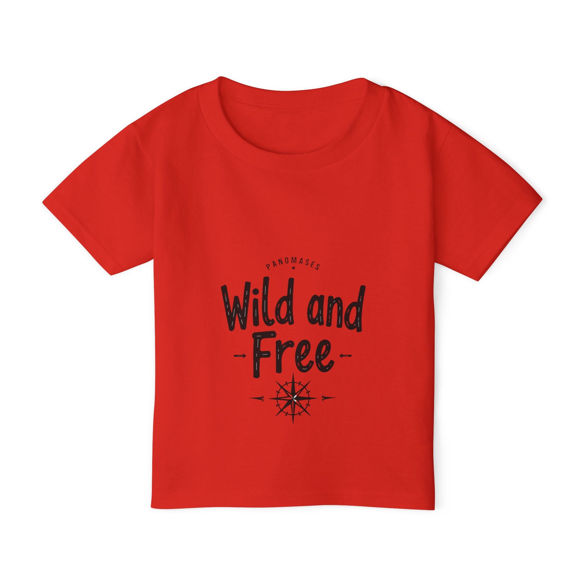 Wild and Free Toddler T-Shirt – Cute Adventure Kids Tee | “Roar Means Love” Back Print | Soft Cotton Shirt for Toddlers