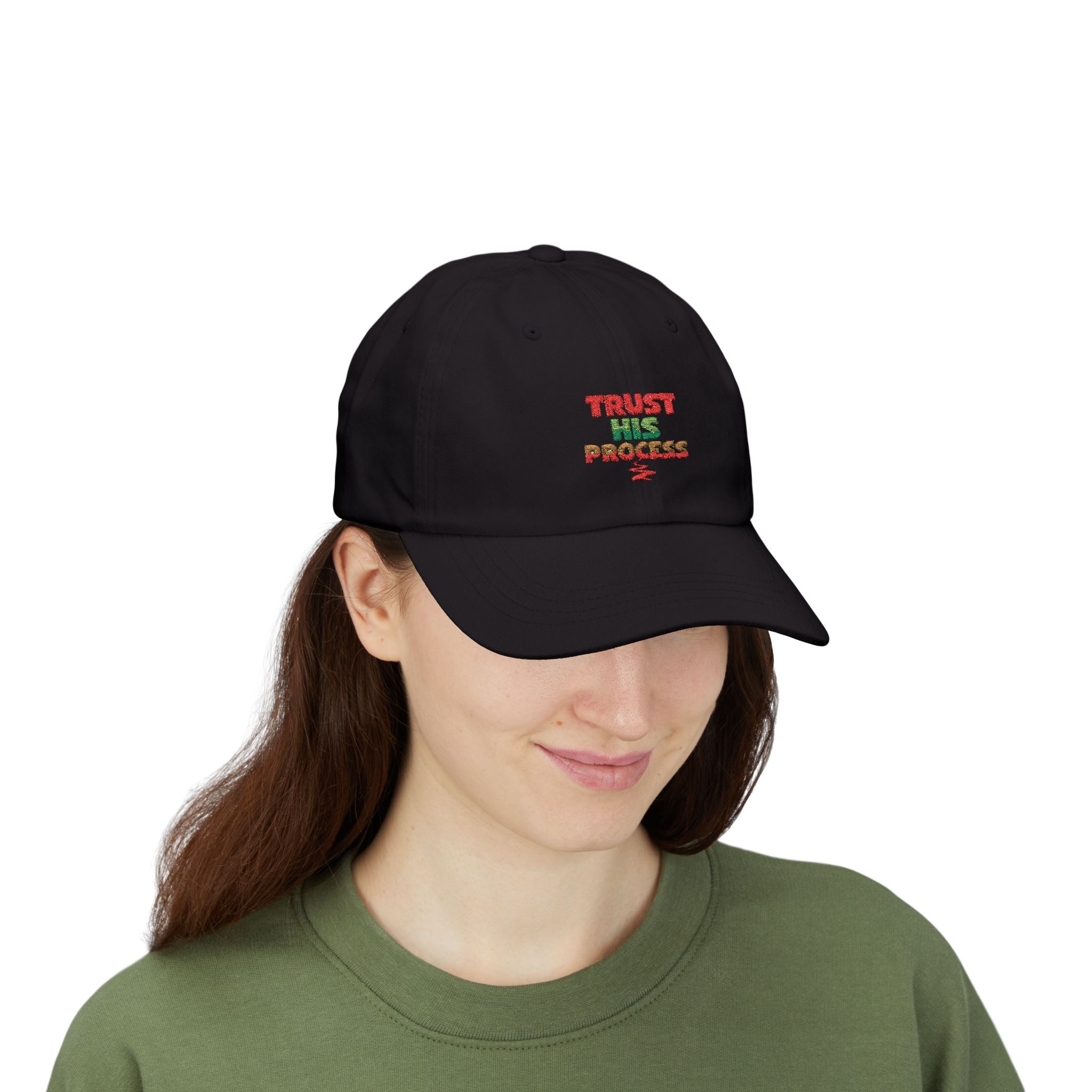 Trust His Process Dad Cap – Faith-Inspired Everyday Hat | Adjustable Cotton Baseball Cap