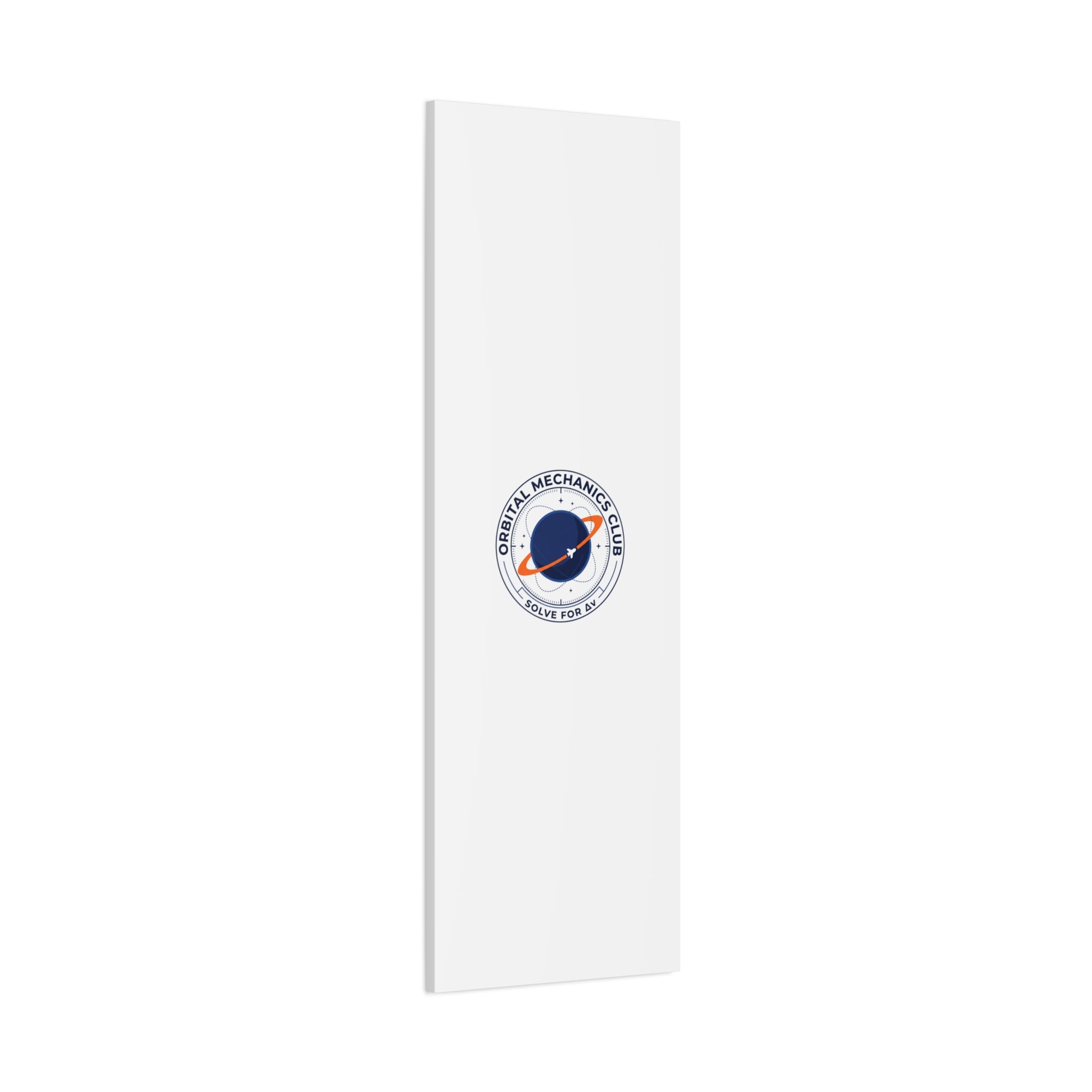 Orbital Mechanics Club Mission Patch Canvas – Space Rocket Wall Art | Astronaut & STEM Decor | Science Aesthetic Canvas