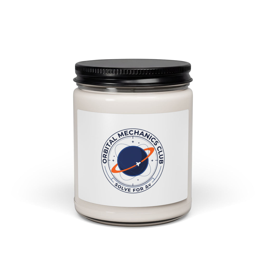 Orbital Mechanics Club Soy Candle – Space Mission Patch Scented Candle | Cosmic STEM Decor | Science Nerd Gift