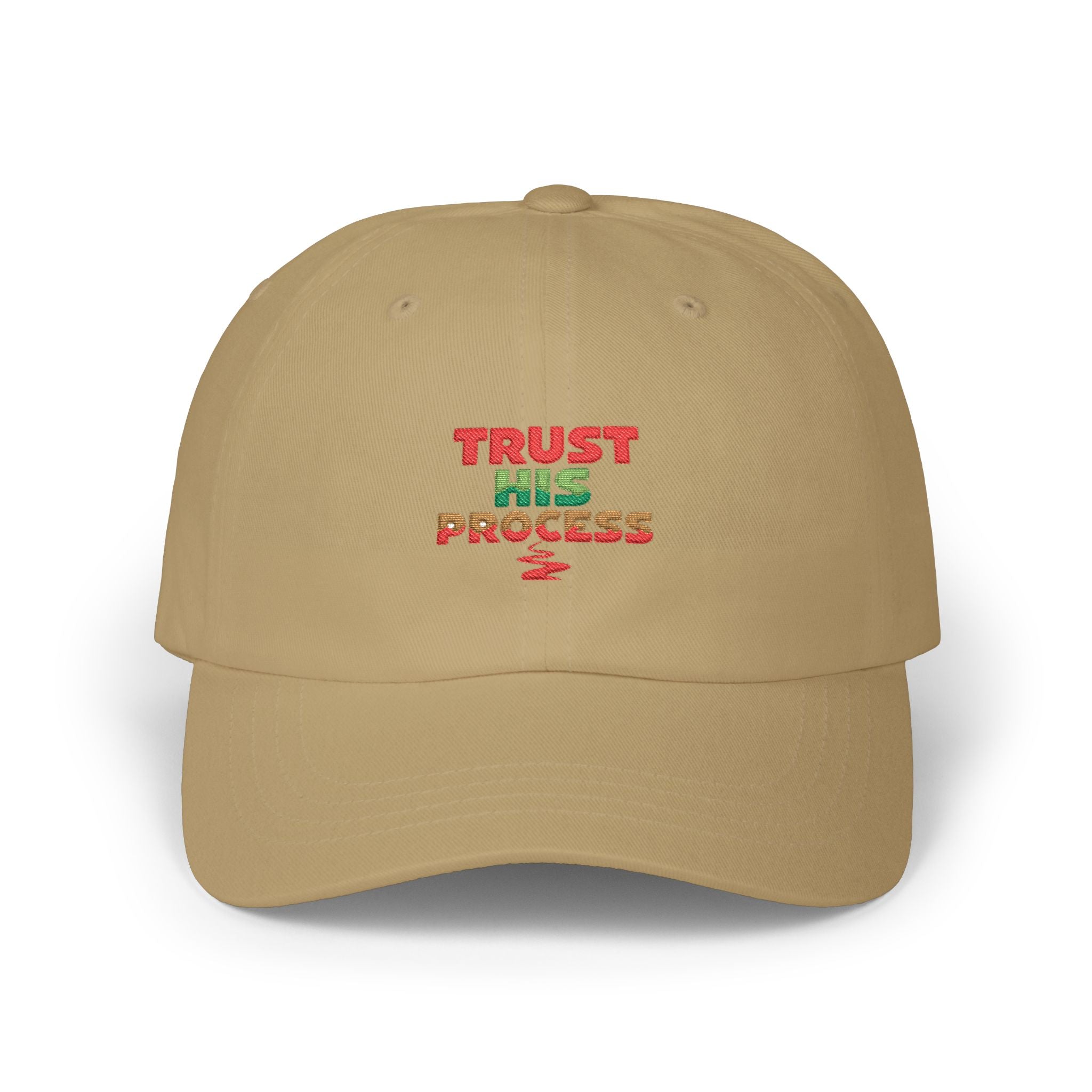 Trust His Process Dad Cap – Faith-Inspired Everyday Hat | Adjustable Cotton Baseball Cap