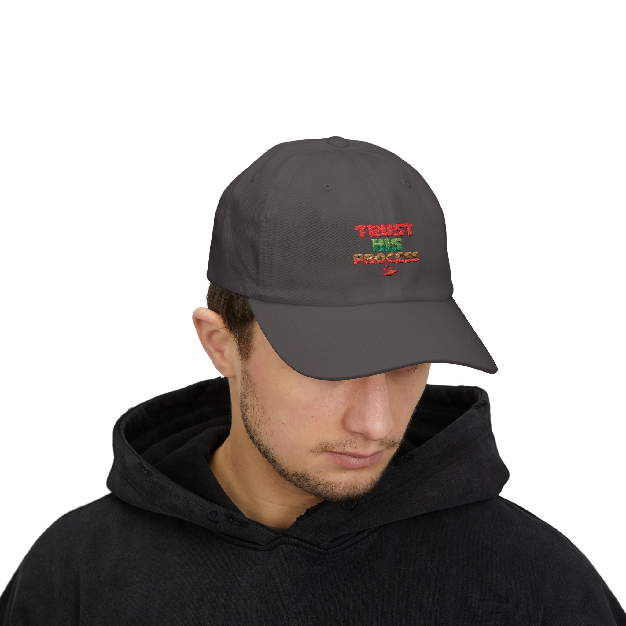 Trust His Process Dad Cap – Faith-Inspired Everyday Hat | Adjustable Cotton Baseball Cap