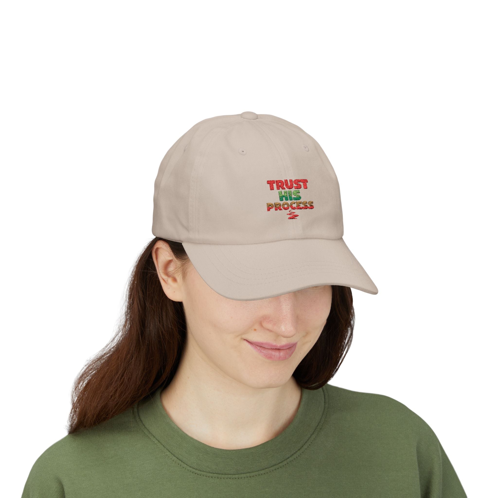 Trust His Process Dad Cap – Faith-Inspired Everyday Hat | Adjustable Cotton Baseball Cap