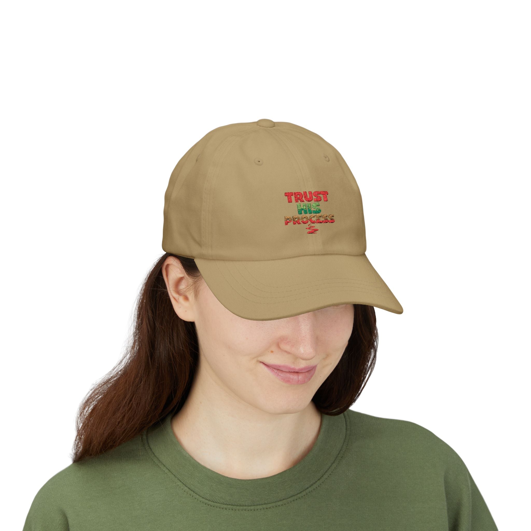 Trust His Process Dad Cap – Faith-Inspired Everyday Hat | Adjustable Cotton Baseball Cap