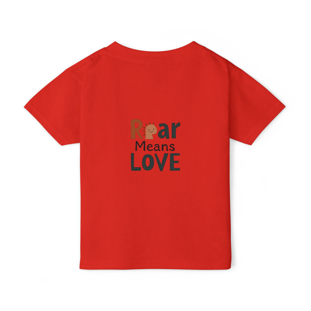 Wild and Free Toddler T-Shirt – Cute Adventure Kids Tee | “Roar Means Love” Back Print | Soft Cotton Shirt for Toddlers