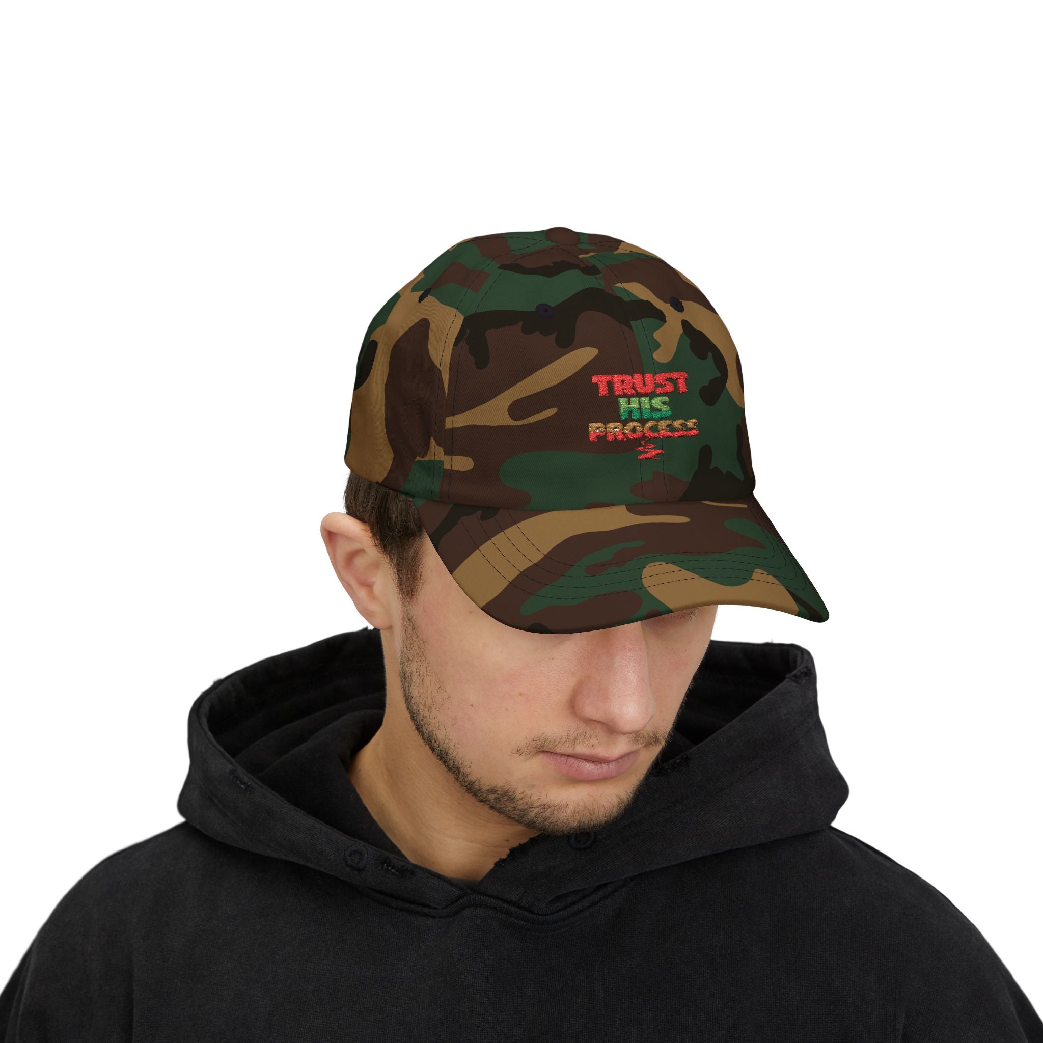 Trust His Process Dad Cap – Faith-Inspired Everyday Hat | Adjustable Cotton Baseball Cap