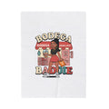 Bodega Baddie Velveteen Blanket – NYC Y2K Aesthetic Throw | Spanglish Deli Sign Design | Soft Cozy Plush Blanket