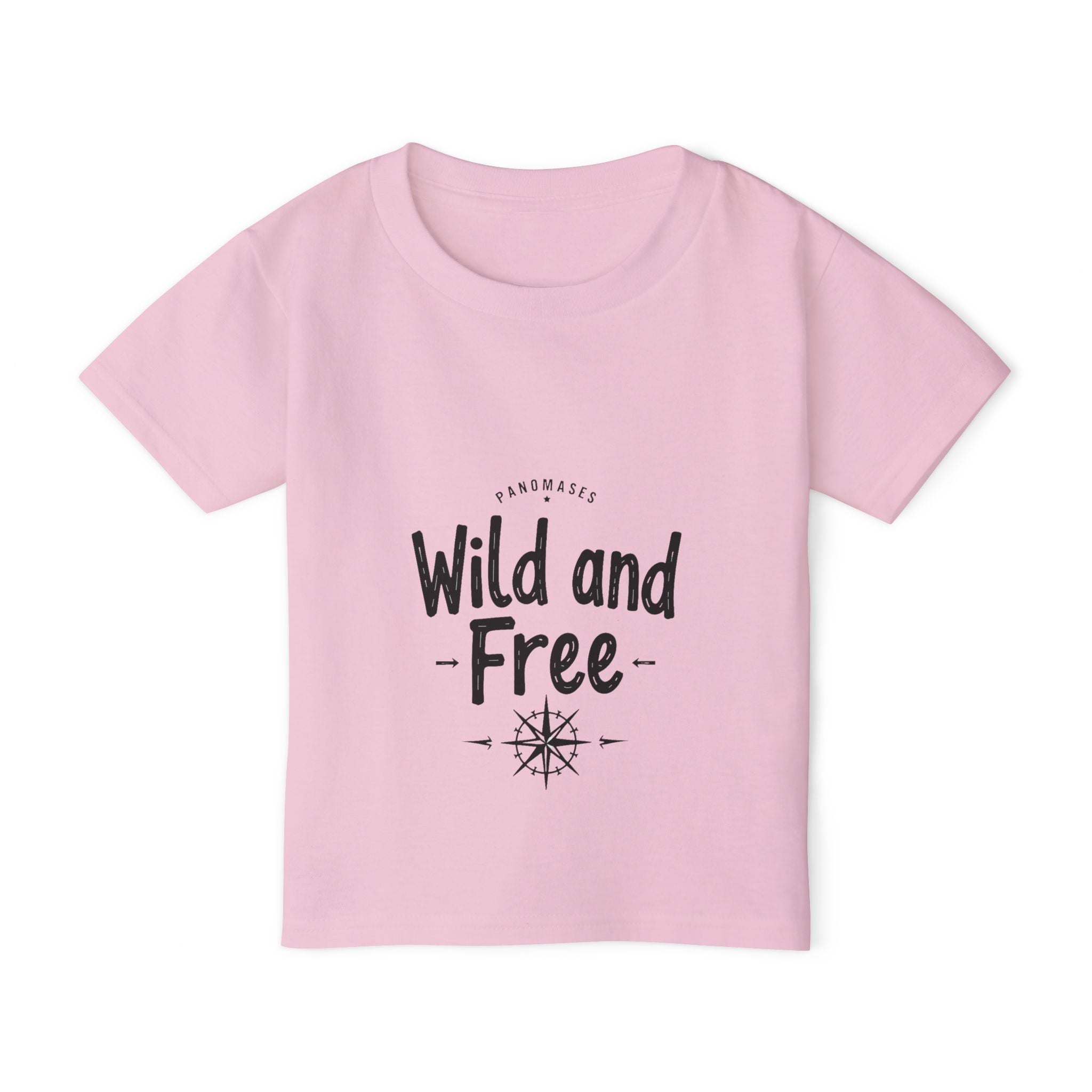 Wild and Free Toddler T-Shirt – Cute Adventure Kids Tee | “Roar Means Love” Back Print | Soft Cotton Shirt for Toddlers