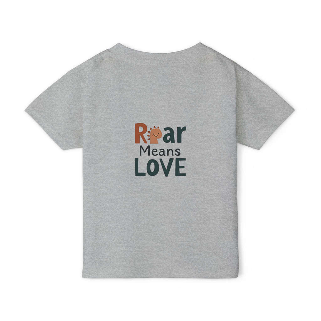 Wild and Free Toddler T-Shirt – Cute Adventure Kids Tee | “Roar Means Love” Back Print | Soft Cotton Shirt for Toddlers