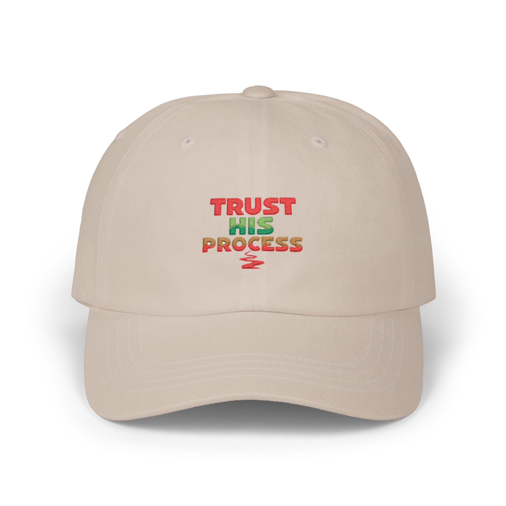 Trust His Process Dad Cap – Faith-Inspired Everyday Hat | Adjustable Cotton Baseball Cap