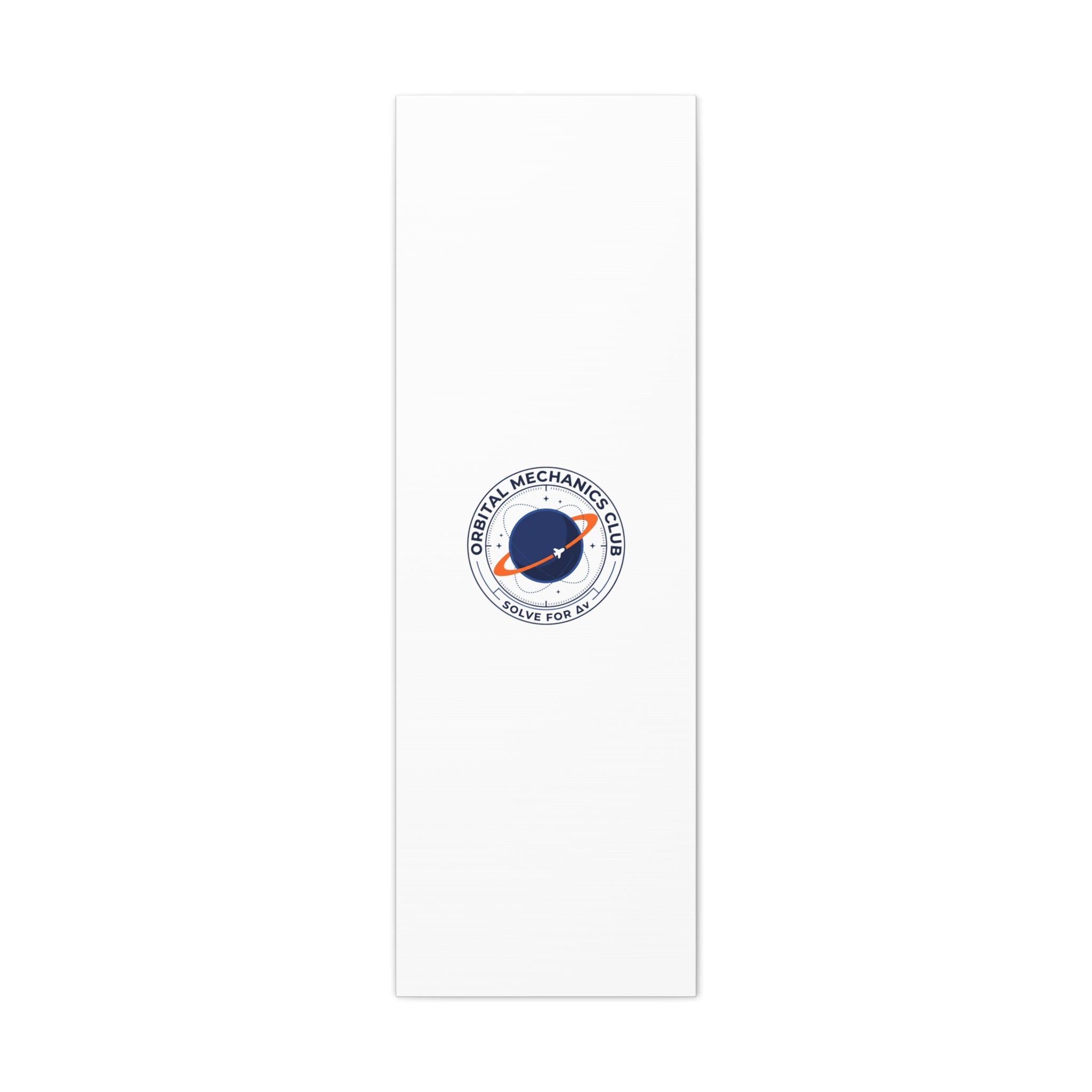 Orbital Mechanics Club Mission Patch Canvas – Space Rocket Wall Art | Astronaut & STEM Decor | Science Aesthetic Canvas