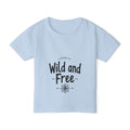 Wild and Free Toddler T-Shirt – Cute Adventure Kids Tee | “Roar Means Love” Back Print | Soft Cotton Shirt for Toddlers