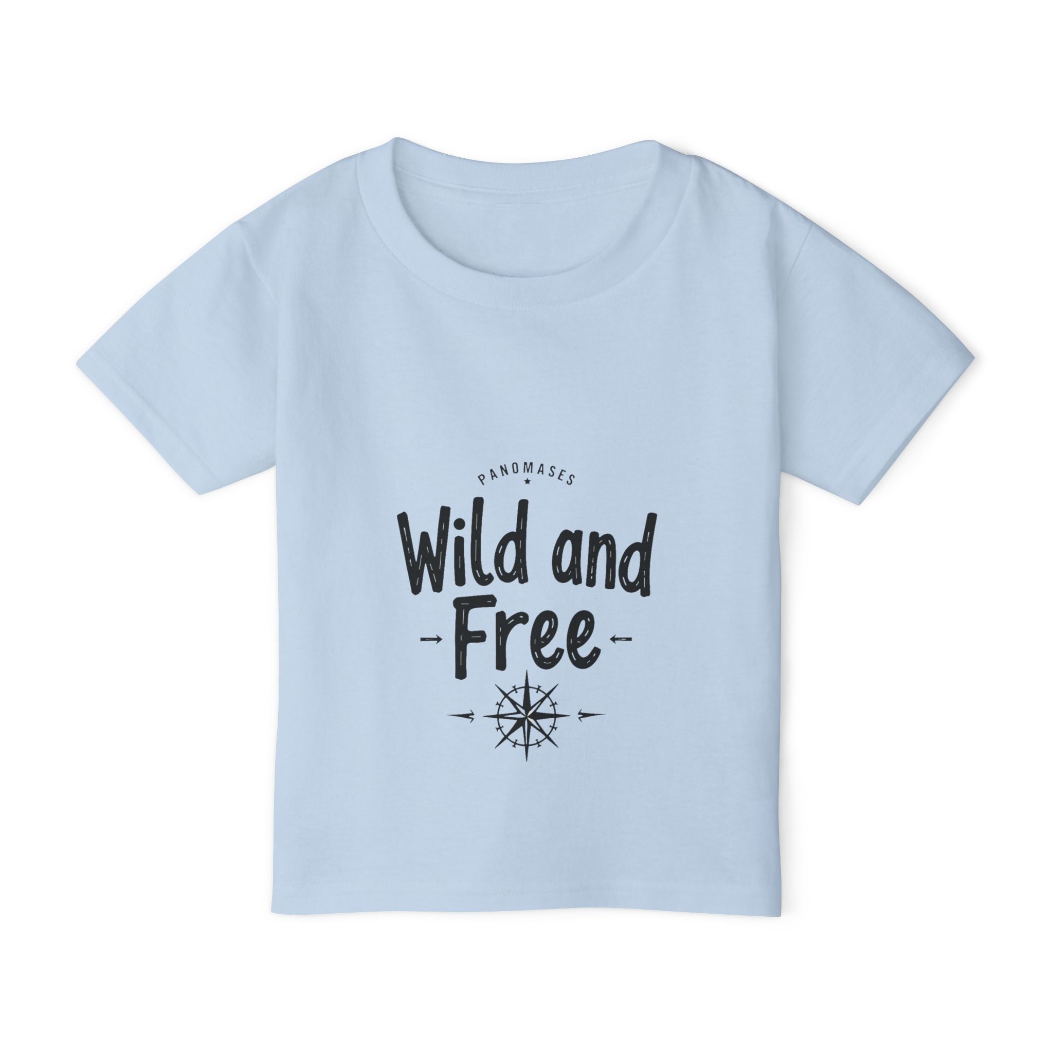 Wild and Free Toddler T-Shirt – Cute Adventure Kids Tee | “Roar Means Love” Back Print | Soft Cotton Shirt for Toddlers