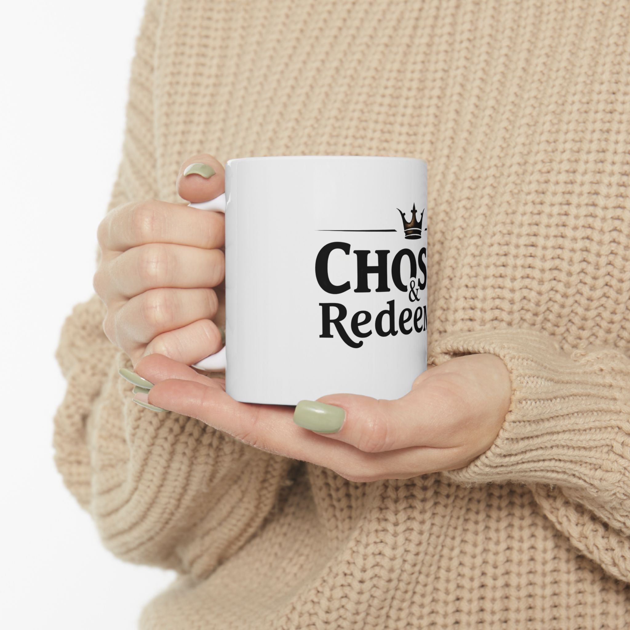 Chosen & Redeemed Coffee Mug – Inspirational Christian Ceramic Mug | Faith-Based Gift
