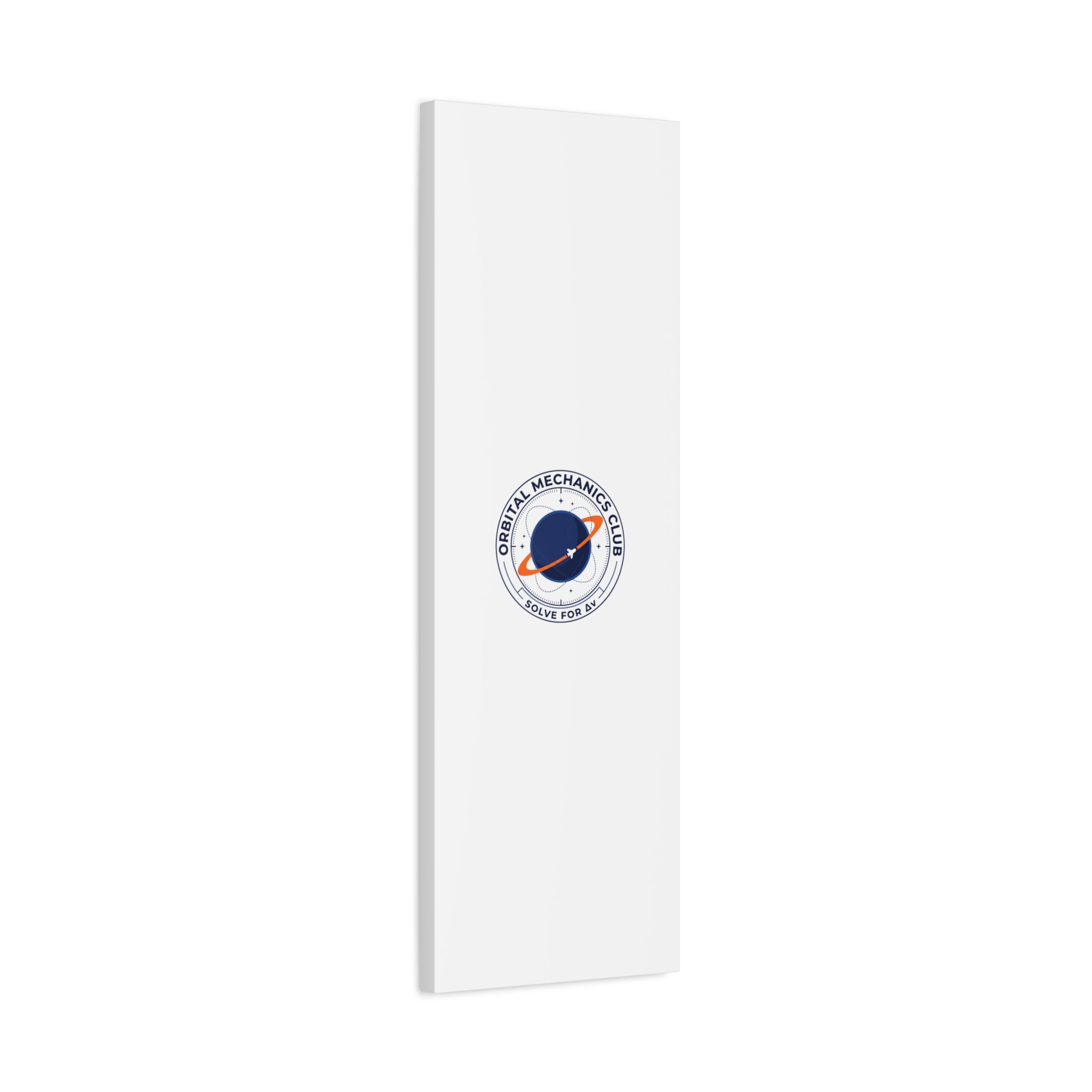 Orbital Mechanics Club Mission Patch Canvas – Space Rocket Wall Art | Astronaut & STEM Decor | Science Aesthetic Canvas