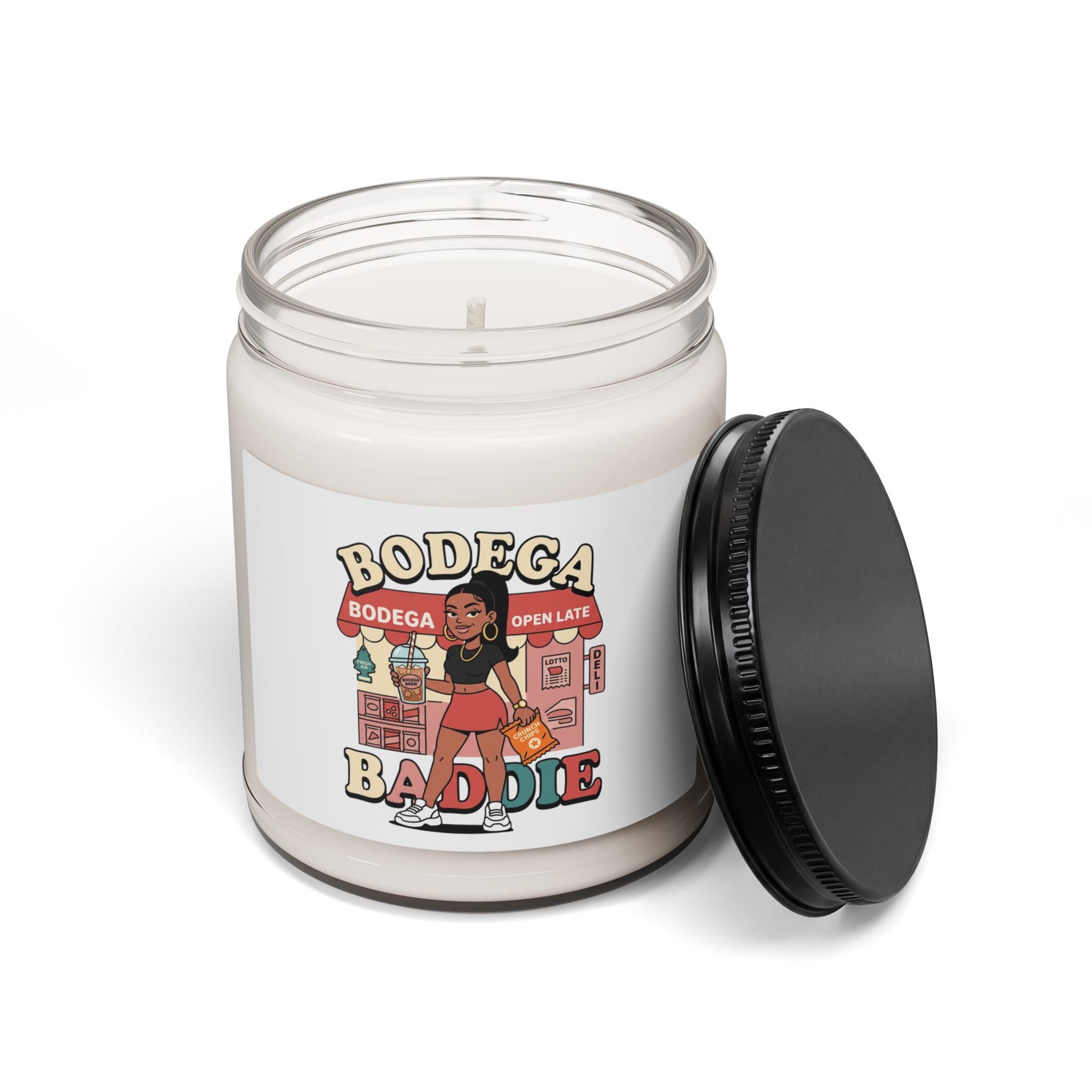 Bodega Baddie Soy Candle – NYC Y2K Aesthetic Scented Candle | Corner Store Vibe | Spanglish Street Style Decor