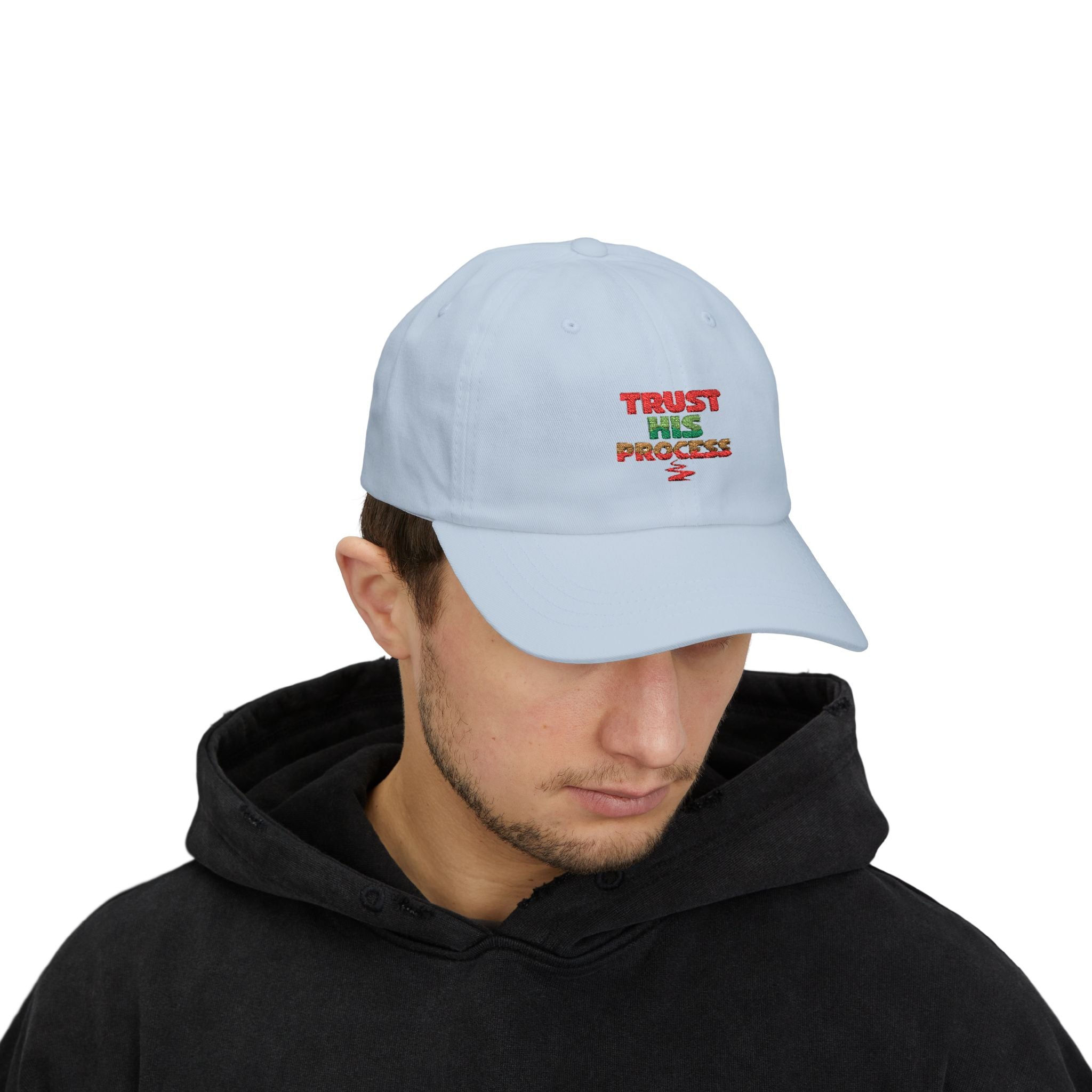 Trust His Process Dad Cap – Faith-Inspired Everyday Hat | Adjustable Cotton Baseball Cap
