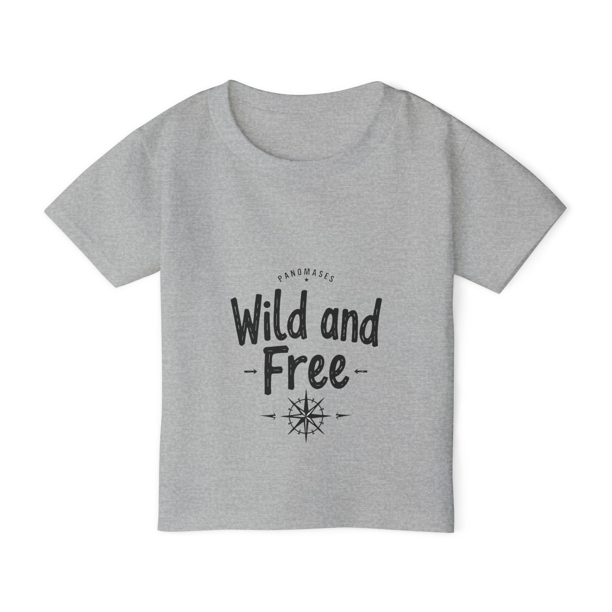Wild and Free Toddler T-Shirt – Cute Adventure Kids Tee | “Roar Means Love” Back Print | Soft Cotton Shirt for Toddlers