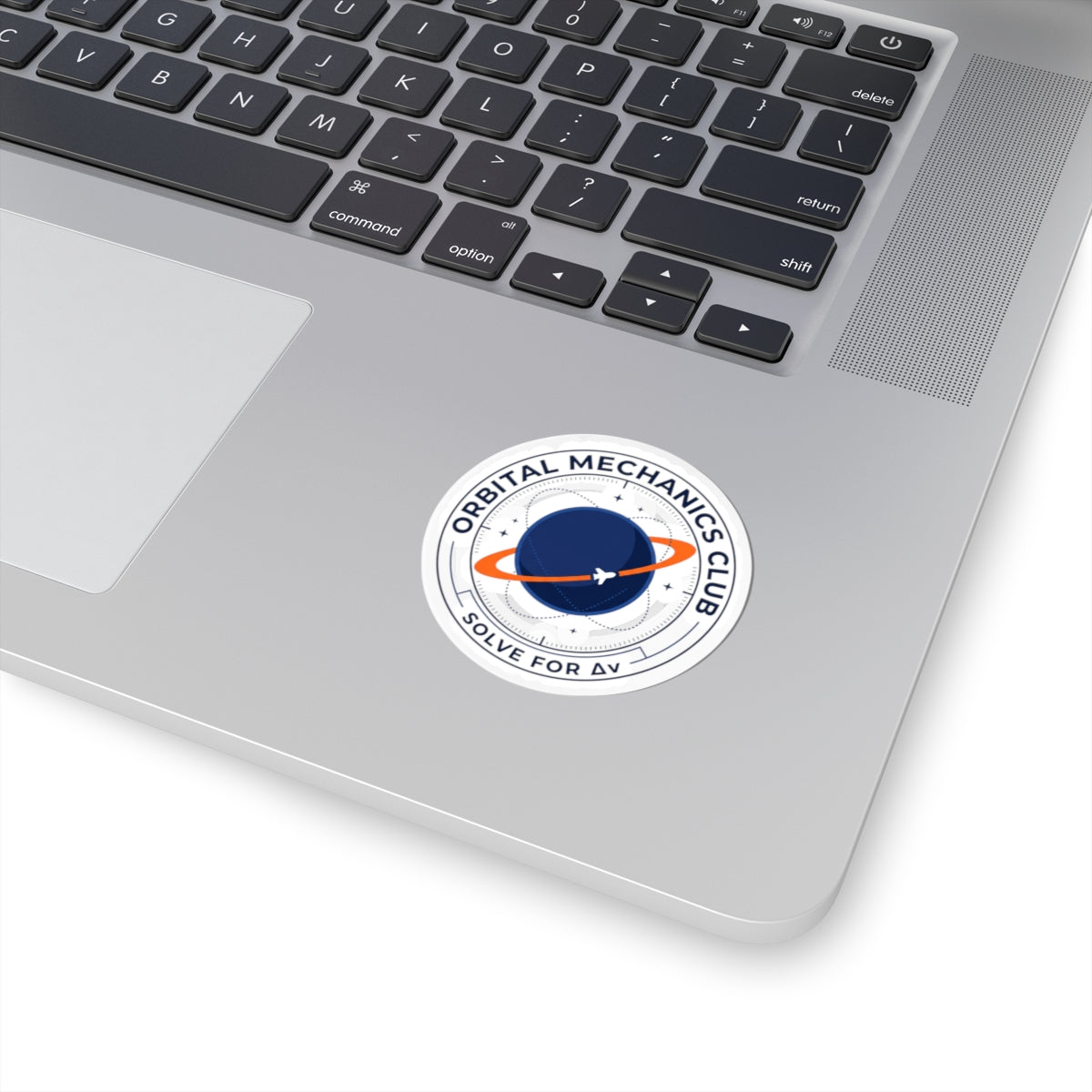 Orbital Mechanics Club Mission Patch Sticker – Space Rocket Decal | Astronomy & STEM Graphic | Science Nerd Sticker