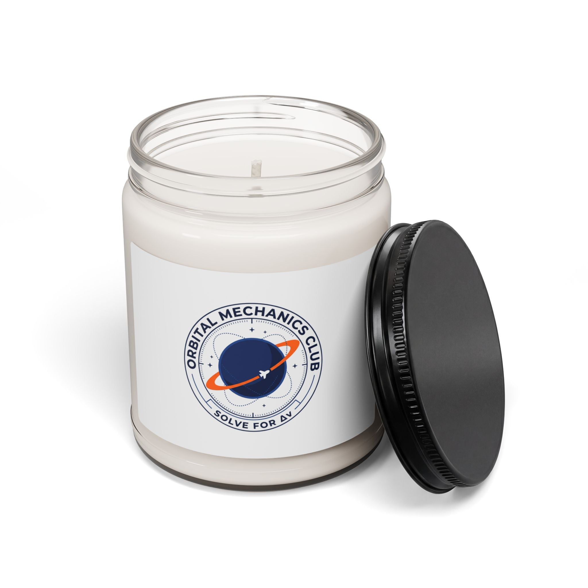Orbital Mechanics Club Soy Candle – Space Mission Patch Scented Candle | Cosmic STEM Decor | Science Nerd Gift