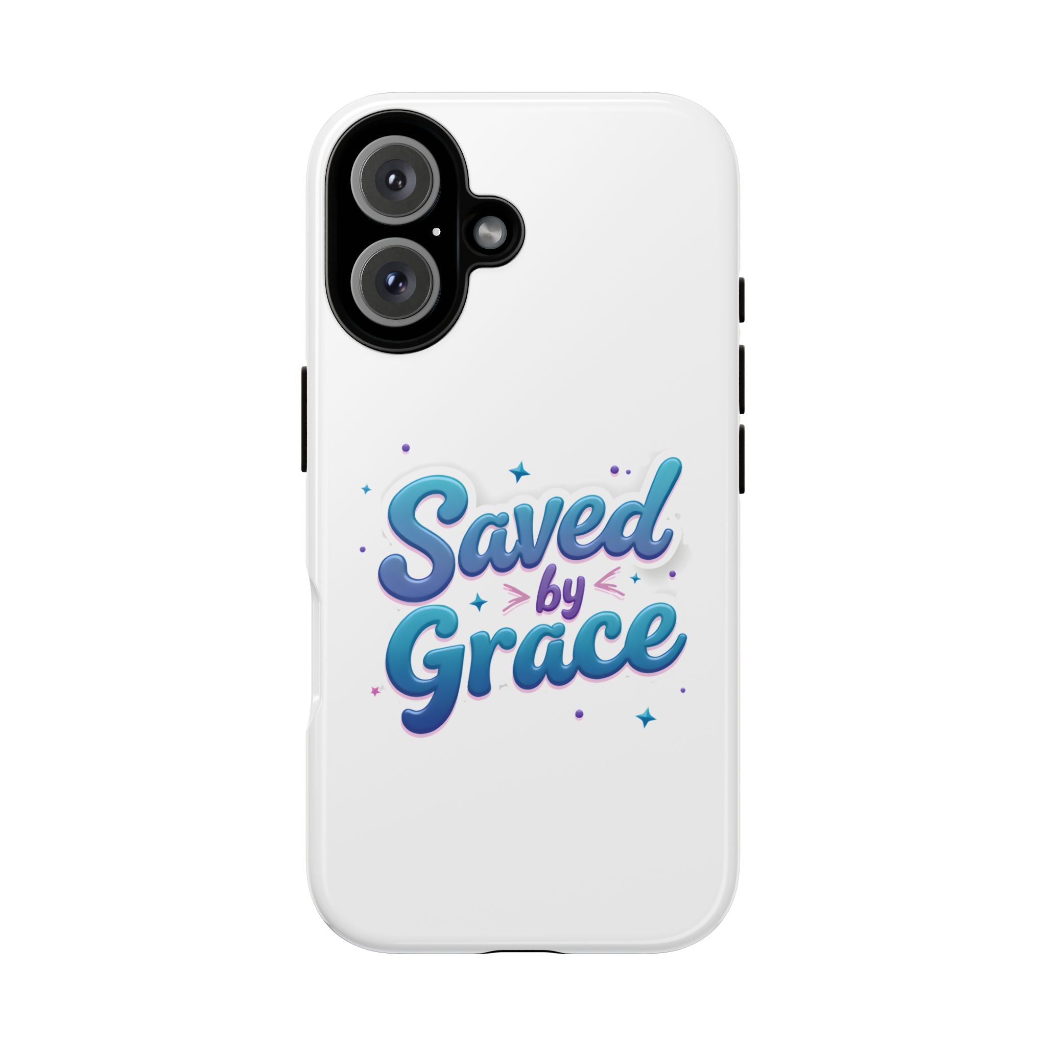 Saved by Grace Phone Case | Christian iPhone Case | Faith Inspirational Protective Cover