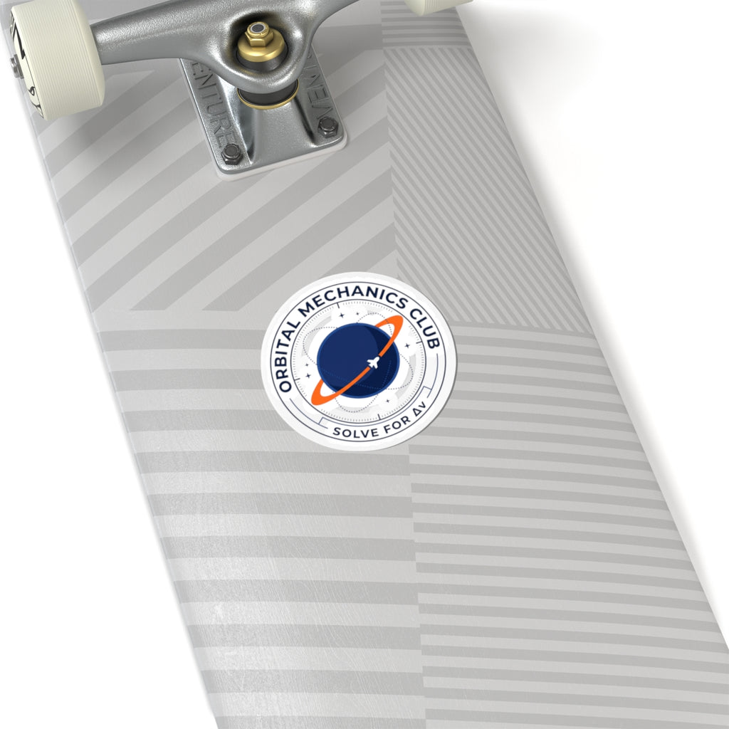 Orbital Mechanics Club Mission Patch Sticker – Space Rocket Decal | Astronomy & STEM Graphic | Science Nerd Sticker