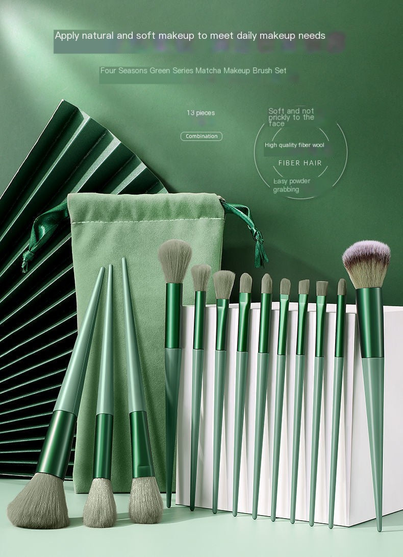 13-Piece Soft Makeup Brush Set for Beauty – Flawless Application with Velvet Bag