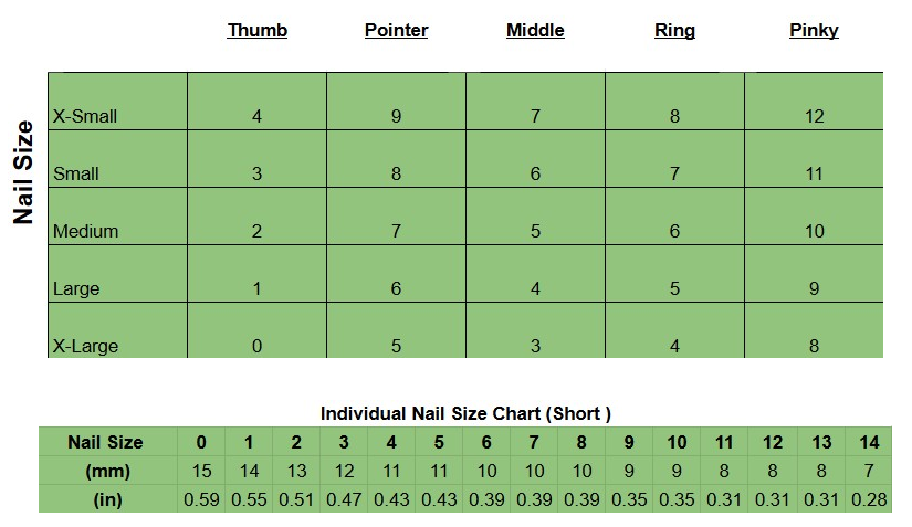 Colorful Hearts Press on Nails