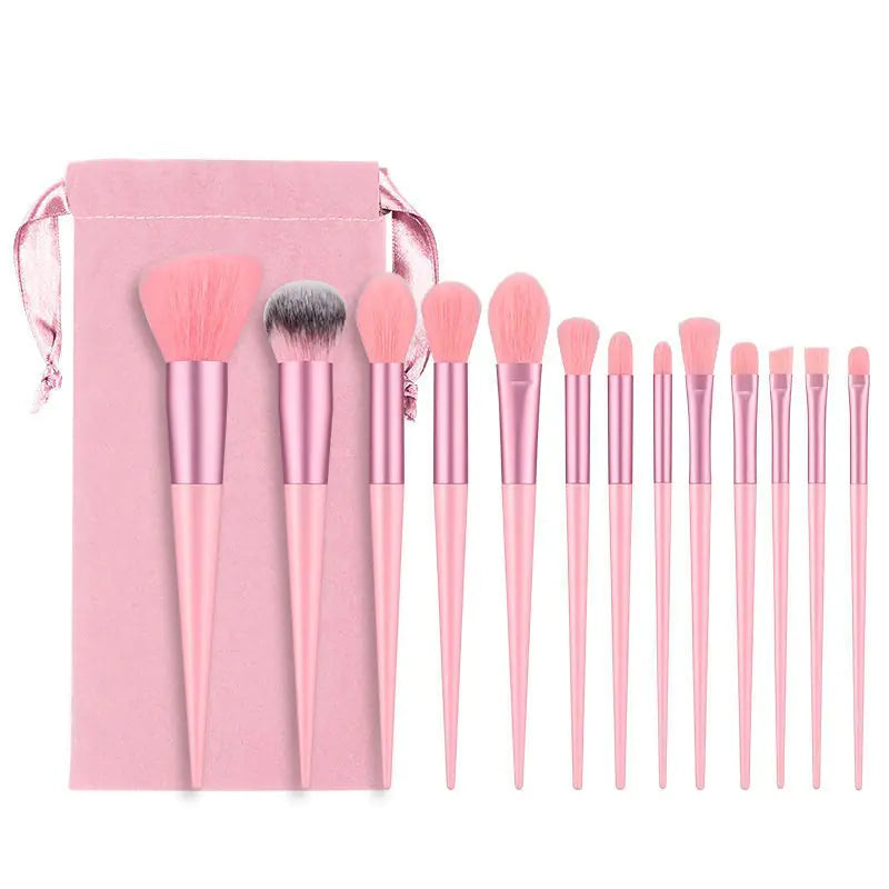 13-Piece Soft Makeup Brush Set for Beauty – Flawless Application with Velvet Bag