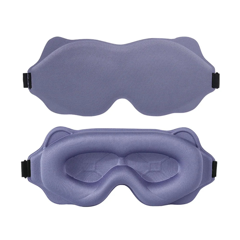 3D Light Blocking Sleep Mask – Soft and Padded Eye Mask | Comfortable Sleep Mask, Sleep Aid Headband, Eye Patch
