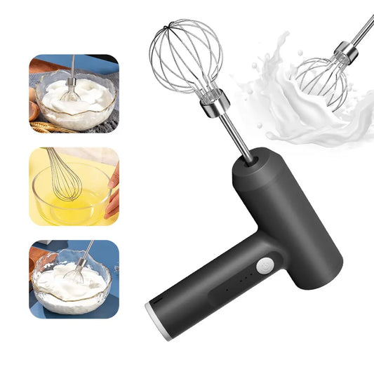 AeroMix™ Wireless Electric Hand Mixer – Portable 3-Speed Egg Beater & Baking Tool