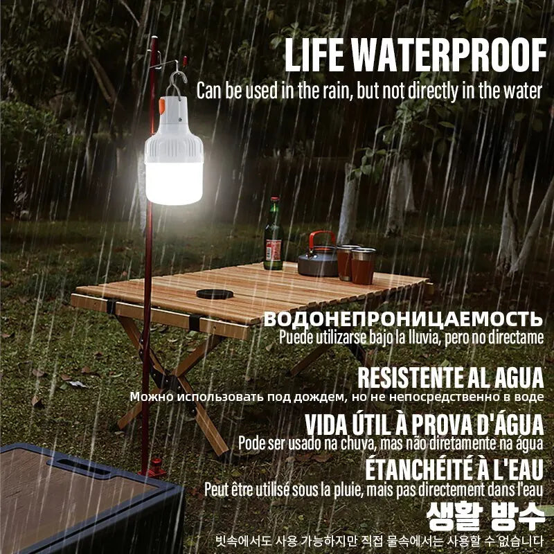 Cayelus Outdoor USB Rechargeable LED Lamp