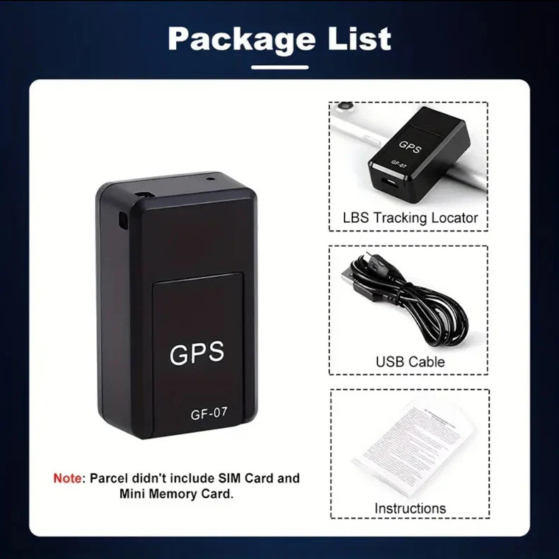 GF07 Mini GPS Tracker – Magnetic Vehicle & Personal Tracking Locator