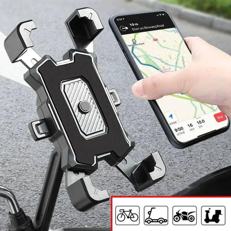 Automatic Locking Bicycle Phone Mount