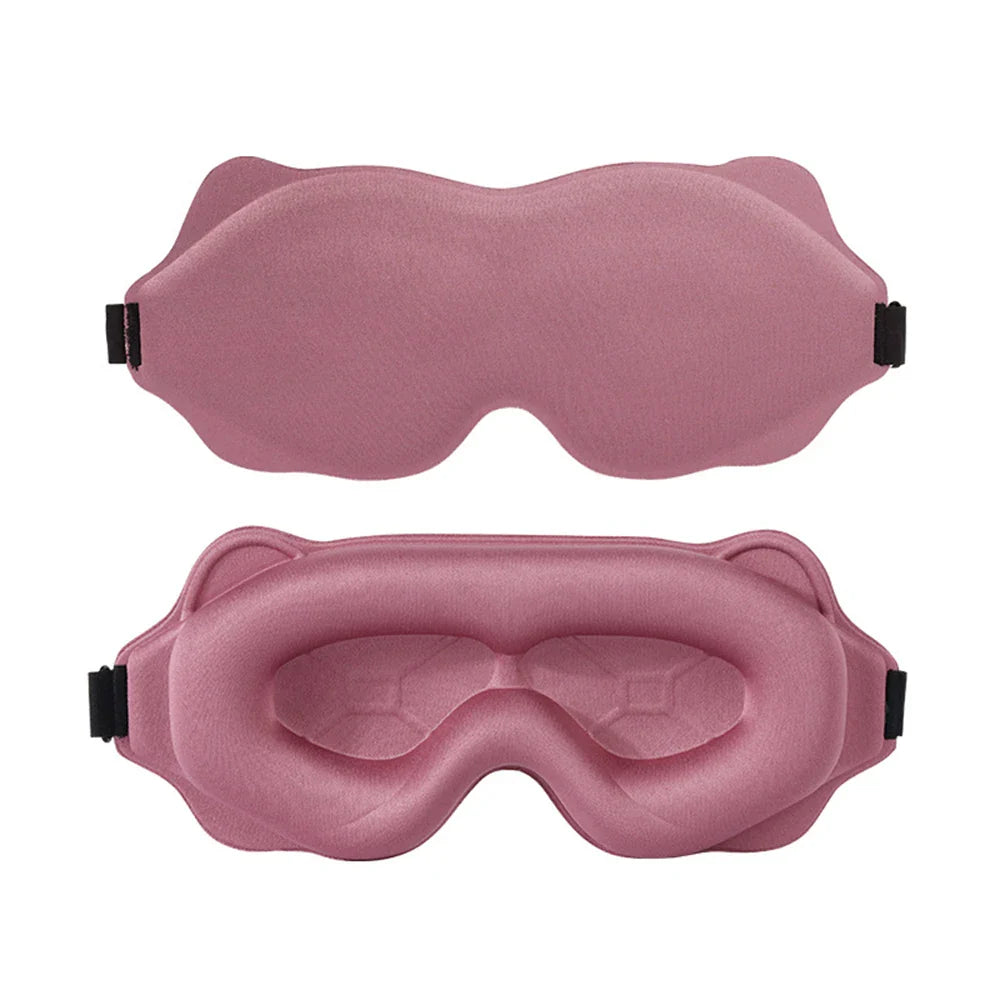 3D Light Blocking Sleep Mask – Soft and Padded Eye Mask | Comfortable Sleep Mask, Sleep Aid Headband, Eye Patch