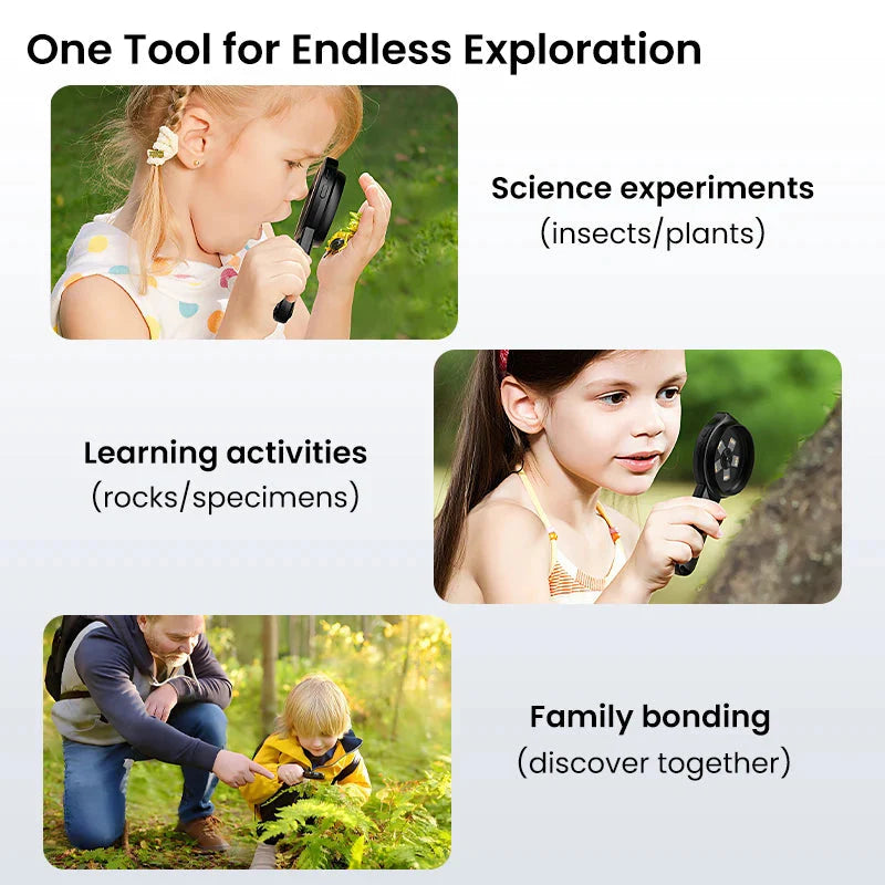 2.8" IPS Digital Magnifier – HD 1080P Portable Microscope (Up to 100×)