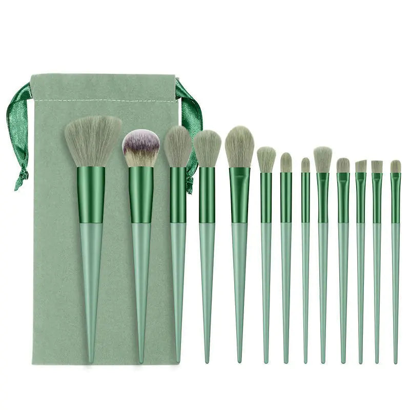 13-Piece Soft Makeup Brush Set for Beauty – Flawless Application with Velvet Bag