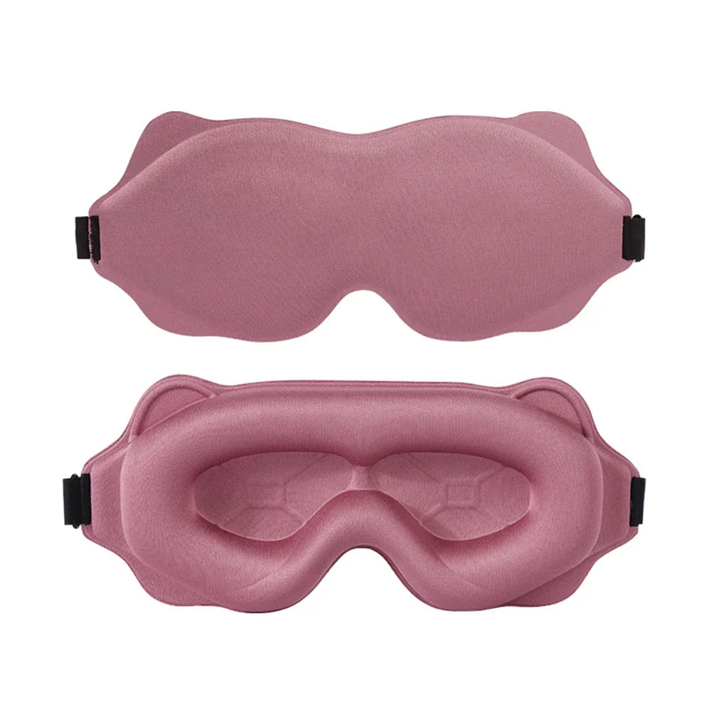 3D Light Blocking Sleep Mask – Soft and Padded Eye Mask | Comfortable Sleep Mask, Sleep Aid Headband, Eye Patch