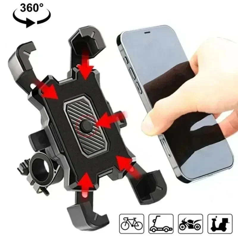 Automatic Locking Bicycle Phone Mount