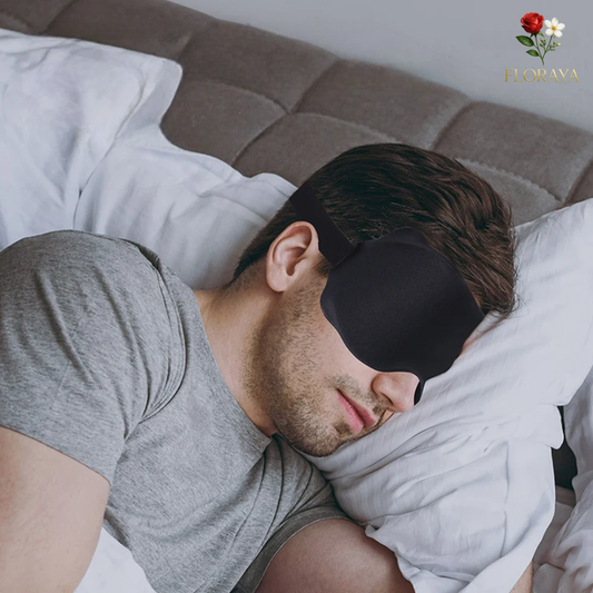 3D Light Blocking Sleep Mask – Soft and Padded Eye Mask | Comfortable Sleep Mask, Sleep Aid Headband, Eye Patch